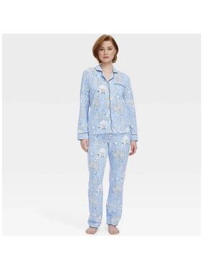 Roller Rabbit Target Long Sleeve Floral Pajama Pant Set Size XS Preppy